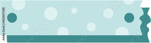 Adorable text box label with playful polka dots, ideal for headings, tags, or decorative design elements with a fun, cheerful vibe.