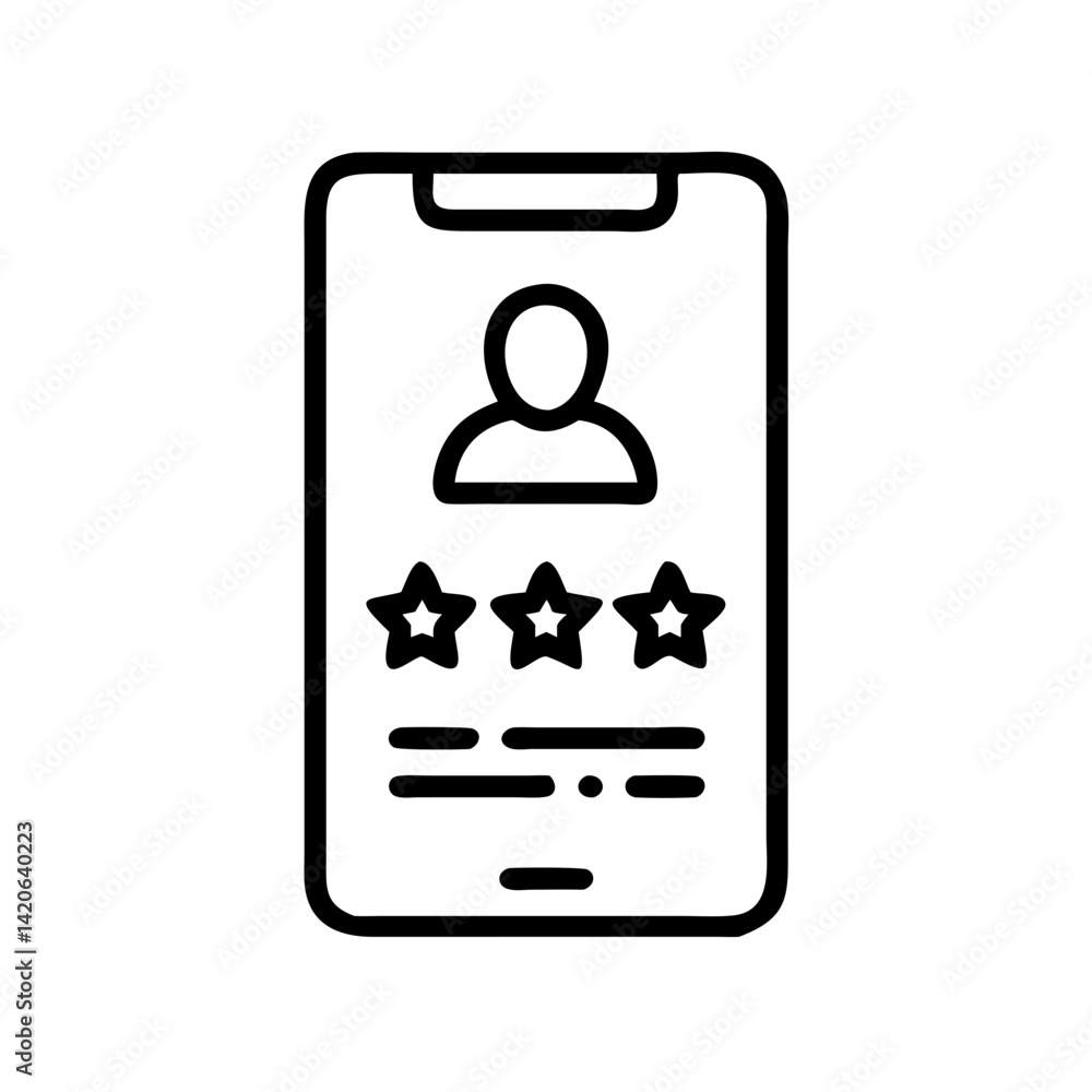 User Feedback Icon on Mobile Device Digital Interface Graphic Design Modern Context User Perspective User Feedback Icon on Mobile Device Digital Interface Graphic Design Modern Context User Perspective