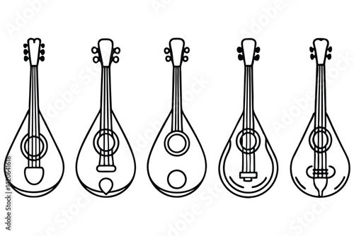 variety of mandolin designs and styles