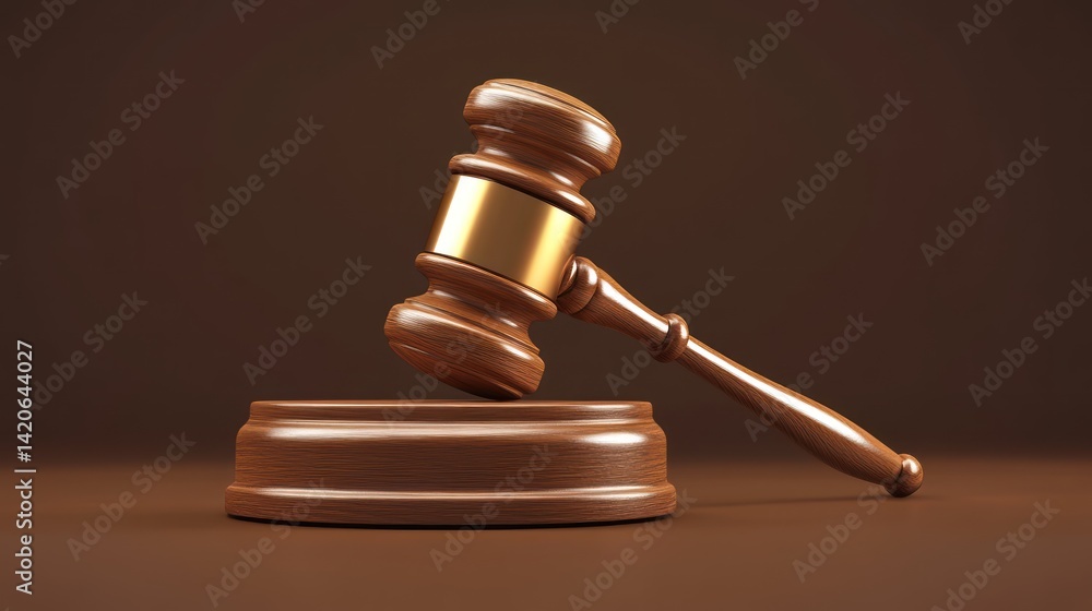 Wooden Gavel and Sounding Block Symbolizing Law, Justice, and Legal Proceedings Wooden Gavel and Sounding Block Symbolizing Law, Justice, and Legal Proceedings