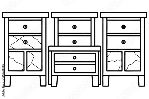 stylish marble top nightstand designs