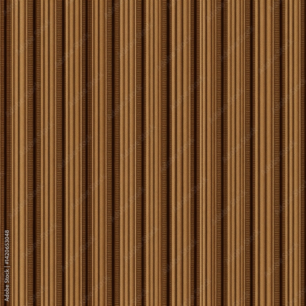 Obraz premium Wooden vertical striped pattern. A rich brown, textured, wood-like backdrop with vertical lines. Simulates a wood paneling effect