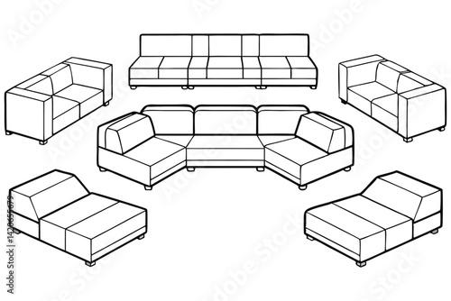 contemporary modular sectional furniture