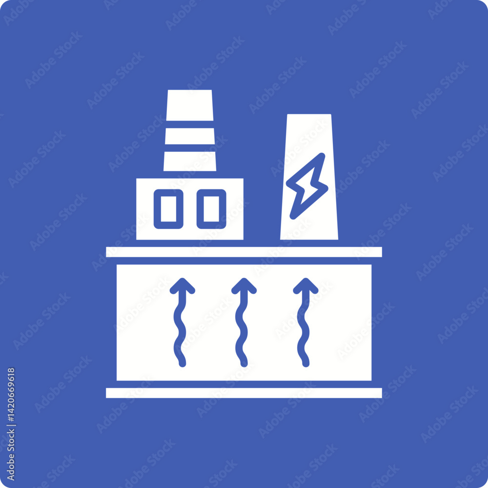 Geothermal Energy Icon Geothermal Energy Icon