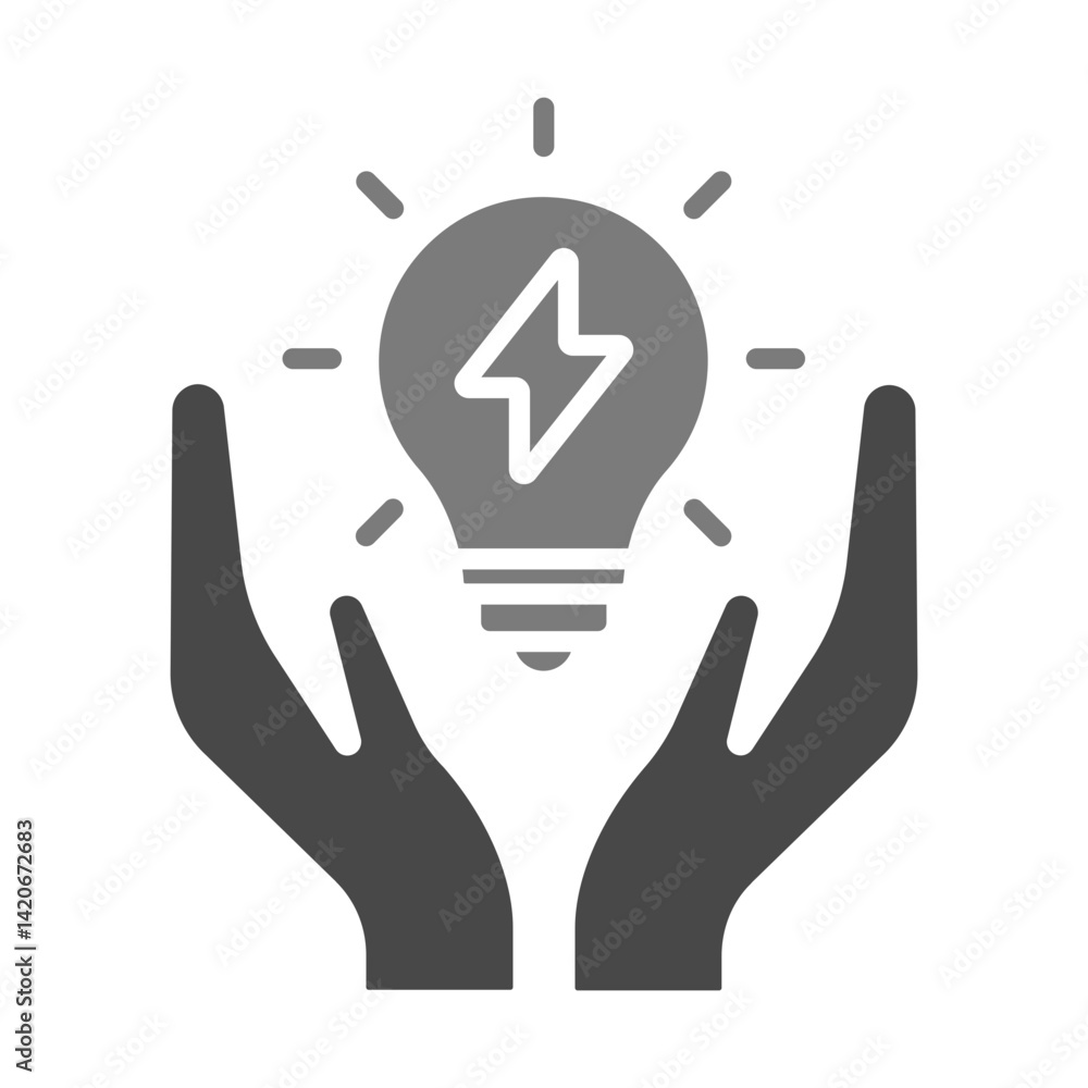 Obraz premium Save Energy Icon