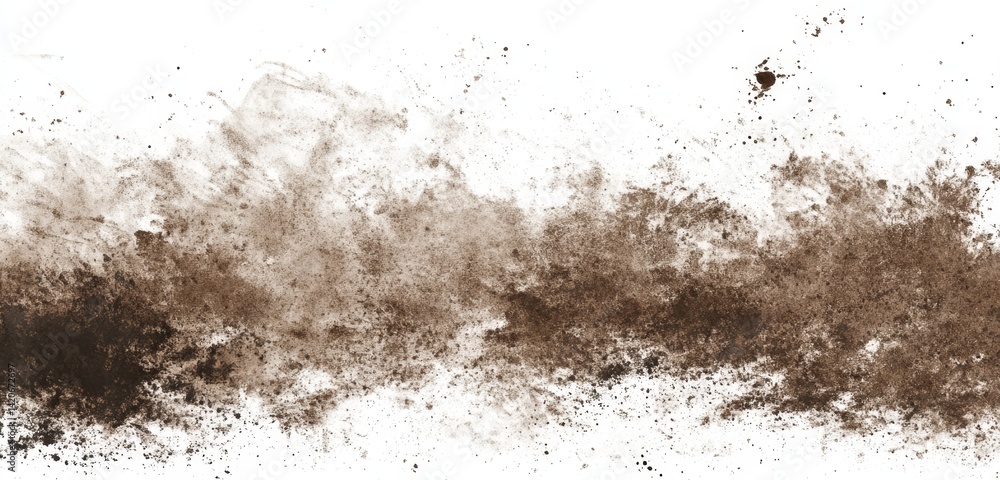 Fototapeta premium Brown Mud Spatter