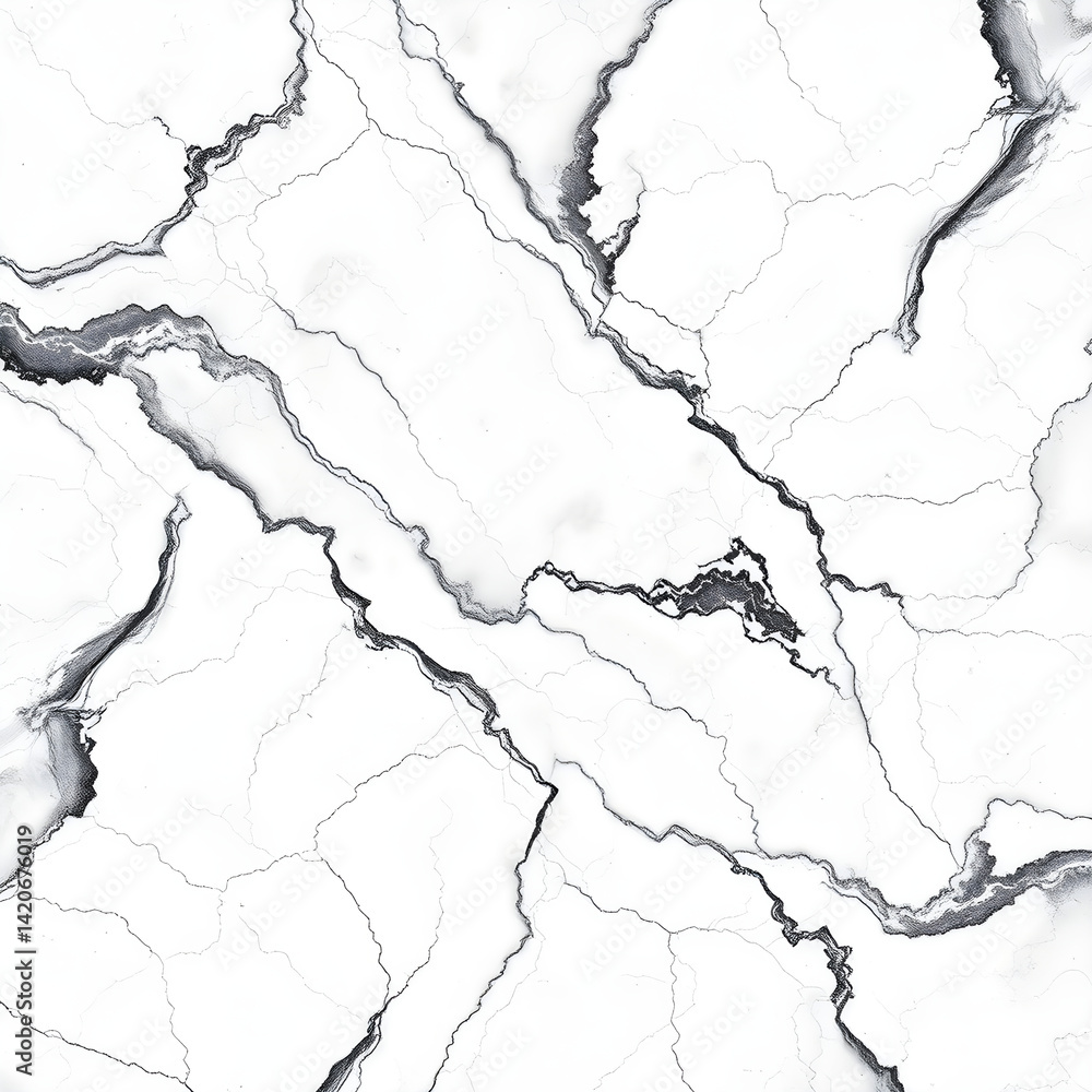 Obraz premium 하얀 대리석 회색 검은 무늬