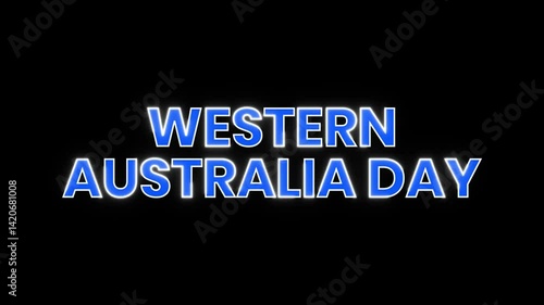Animated video features the text 