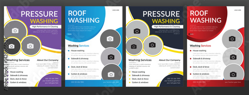 Pressure Washing and Roof Cleaning Flyer Template Bundle. House & Roof Washing Service Flyer Set and Cleaning Services Flyer Bundle. Creative modern vector cleaning service flyer, house cleaning .

