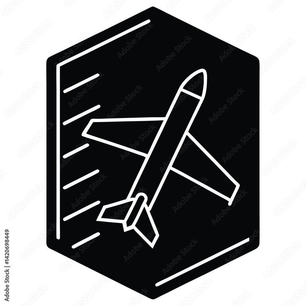 Isolated Flight Plan Chart On White Background Isolated Flight Plan Chart On White Background