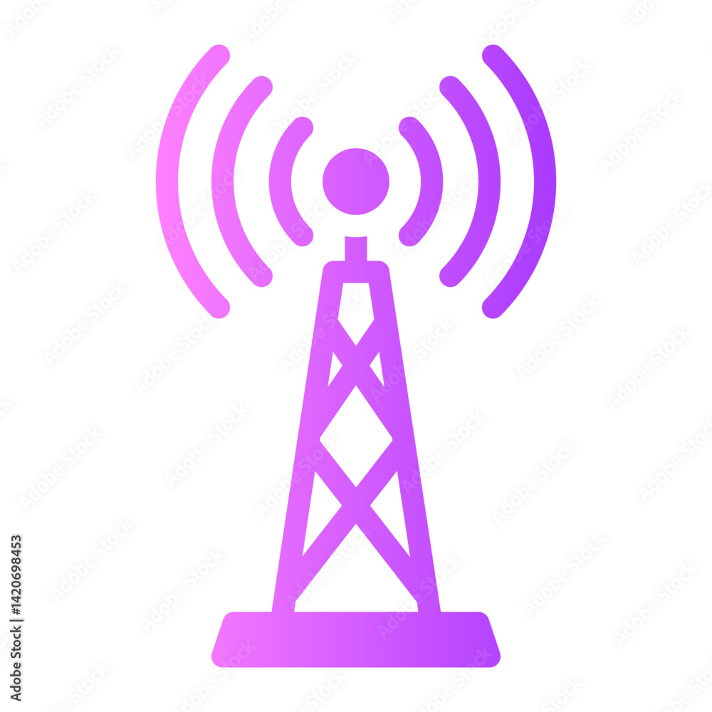tower gradient icon tower gradient icon