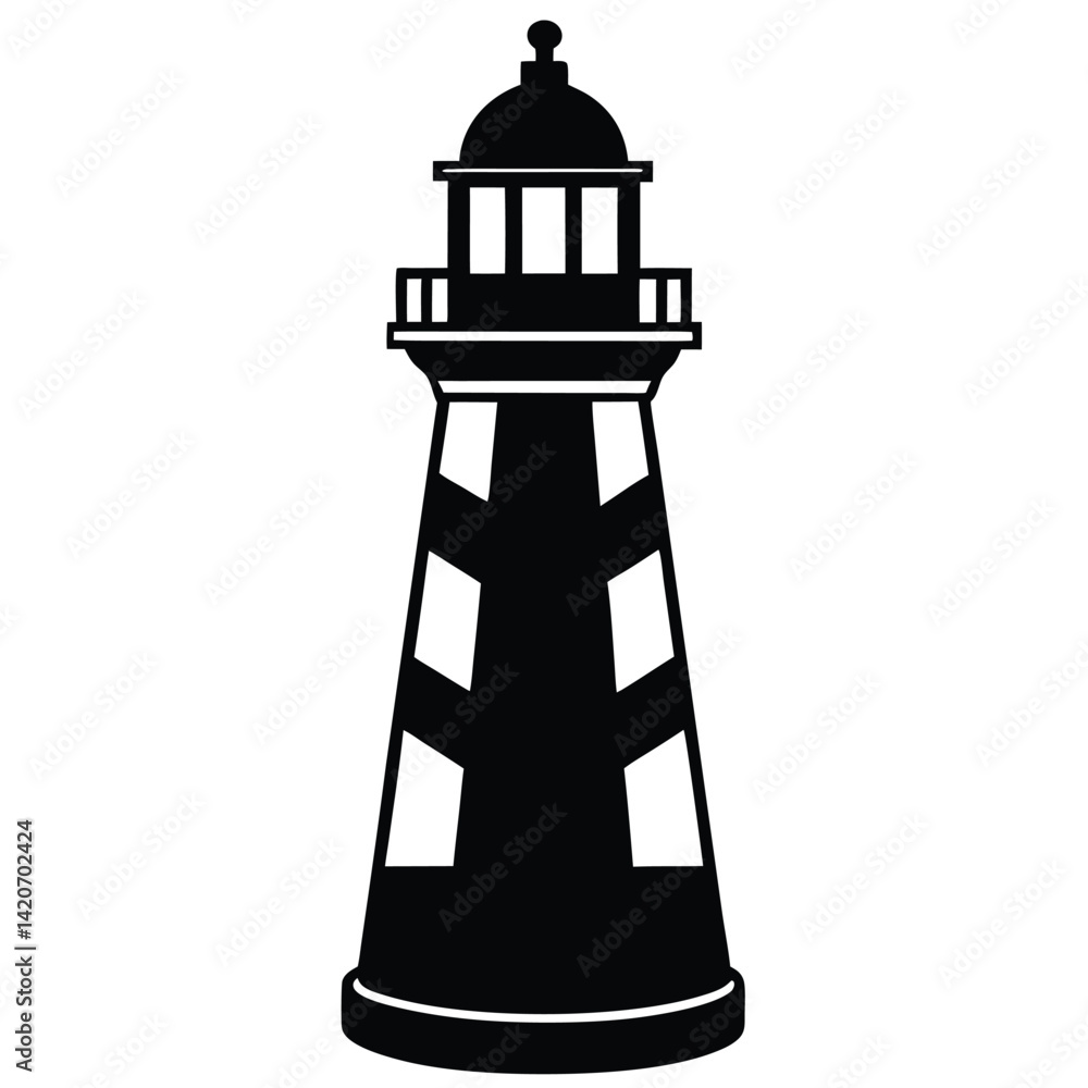 Isolated Navigation Light On White Background Isolated Navigation Light On White Background
