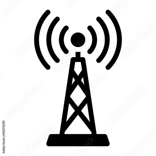 tower glyph icon