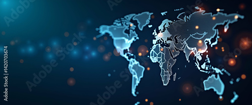 Digital Visualization of Global Taxation Policy Shifts: Regulatory Reform, Fiscal Standardization, and International Revenue Restructuring for Economic Stability - Photo Stock Concept