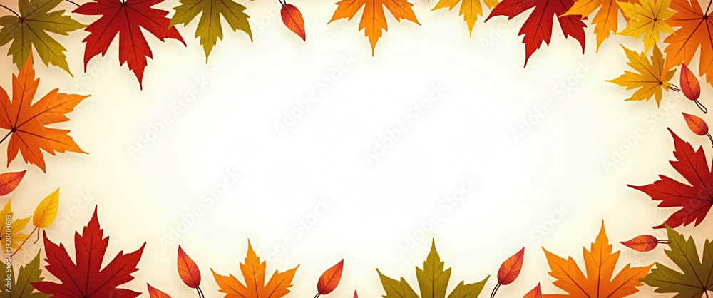 Seasonal Sukkot Frame with Autumn Leaves and Traditional Symbols for Personalized Messages - Empty Space on Left Side Seasonal Sukkot Frame with Autumn Leaves and Traditional Symbols for Personalized Messages - Empty Space on Left Side