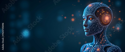 Display refined imagery illustrating an agentic ai training framework with structured learning modules and advanced system simulations designed for professional digital stock in  Photo Stock  Concept 