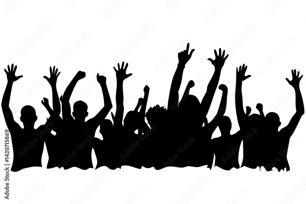 crowd of people silhouettes crowd of people silhouettes