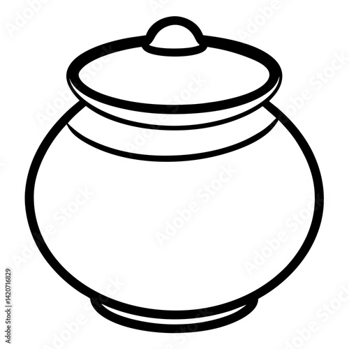Elegant Clay Pot Home Decor Art