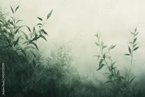 Misty Forest Foliage