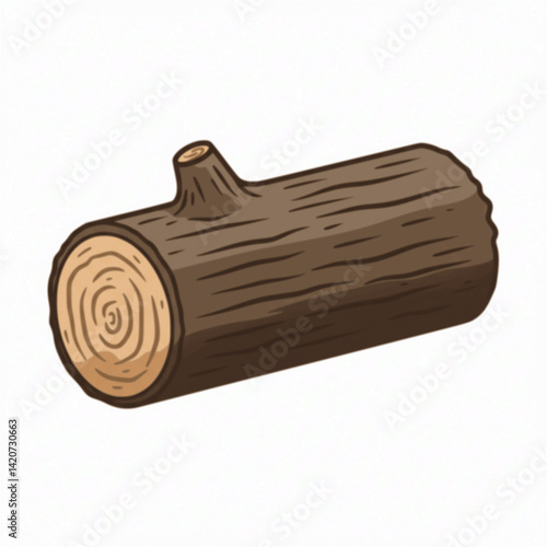 vector illustration of a lumber 

