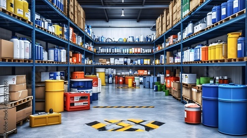 Designated Area for Safe Disposal of Hazardous Waste Materials