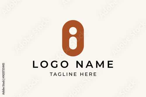 IO initial monogram logo design