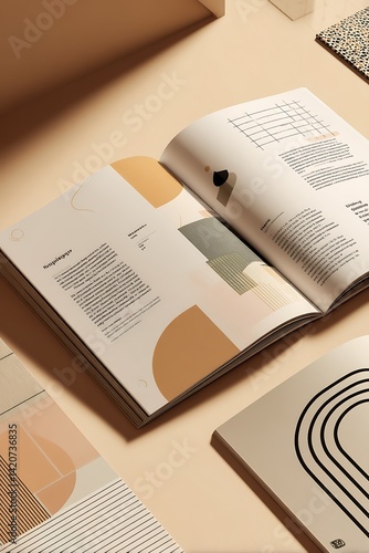 Beige Aesthetic: Minimalist Design Book Mockup