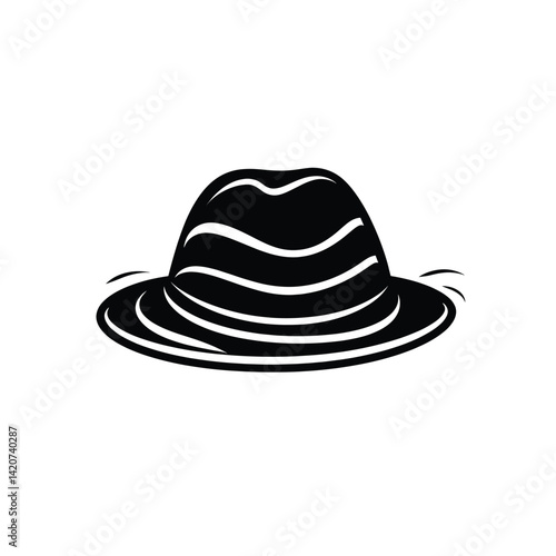 Stylish Beach Hats and Headwear Vector Set