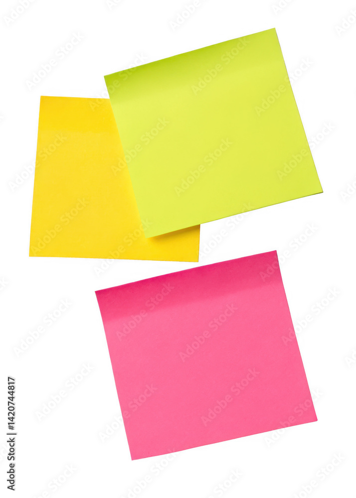 Colorful Sticky Notes Yellow, Pink, and Green Square Memo Pads for Organization and Reminders Colorful Sticky Notes Yellow, Pink, and Green Square Memo Pads for Organization and Reminders