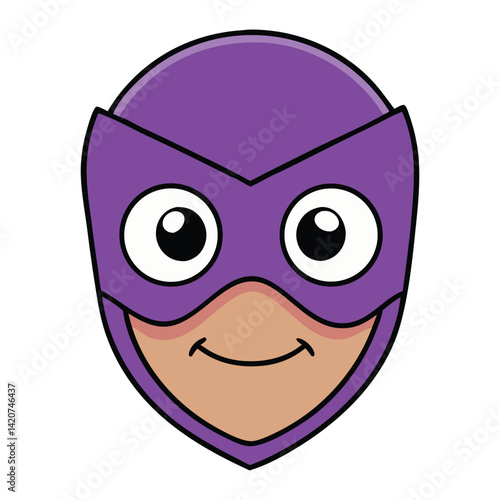 A vibrant purple background with a mysterious mask at the center, symbolizing elegance, secrecy, and celebration—perfect for masquerade or carnival themes.