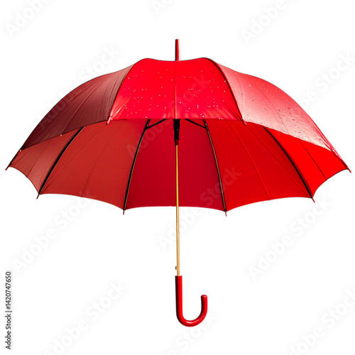 red umbrella isolated