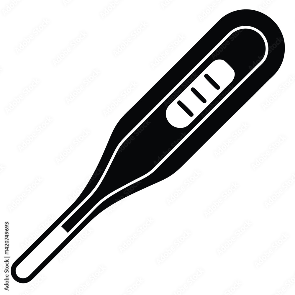 Digital Thermometer with a Modern Display Digital Thermometer with a Modern Display