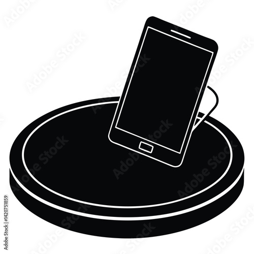 Wireless Charging Pad with a Smartphone