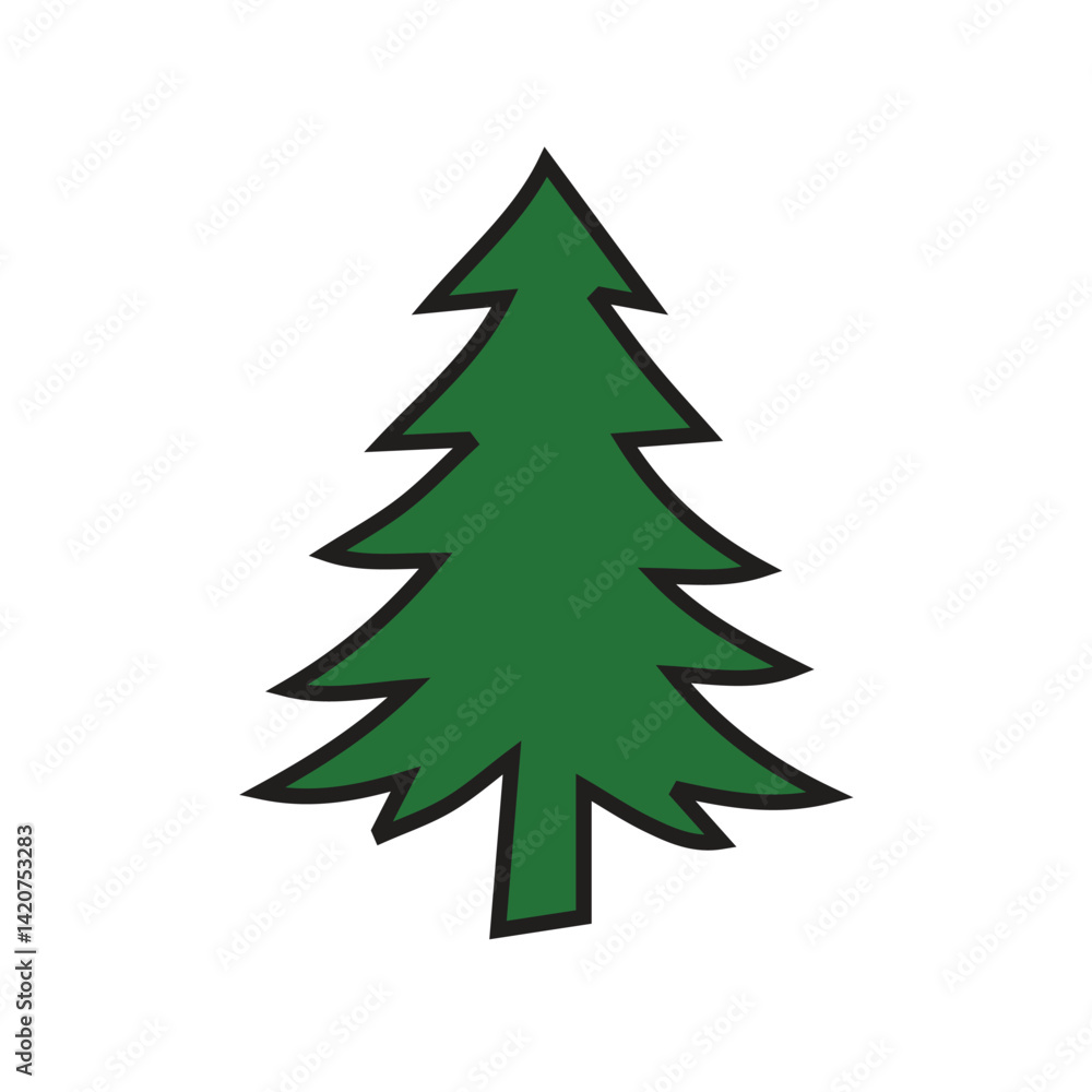 christmas tree vector illustration christmas tree vector illustration