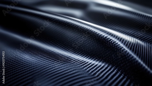 Wallpaper Mural High-Resolution Close-Up of Dark Textured Fabric with Rippling Waves and Soft Light Highlights for Abstract Backgrounds and Design Projects Torontodigital.ca