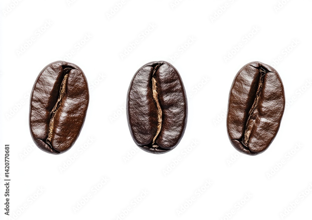 Three roasted coffee beans (1) Three roasted coffee beans (1)