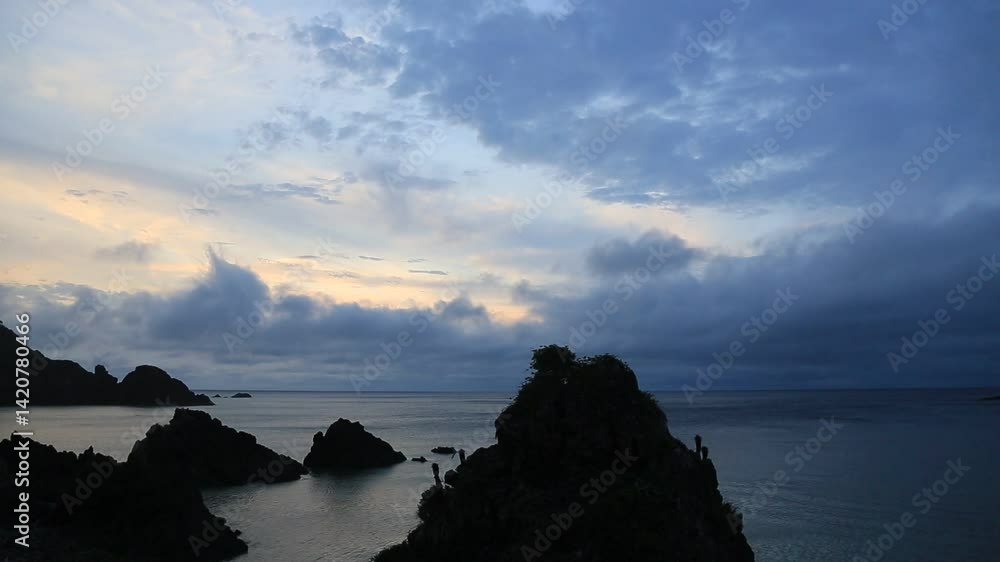 奄美大島の夕景。