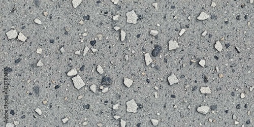 Obraz na płótnie Gray Gravel Texture Stone Rock Ground Grit Pebbles Seamless Background w salonie
