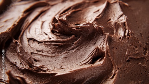 Wallpaper Mural Rich, dark chocolate frosting swirls Torontodigital.ca
