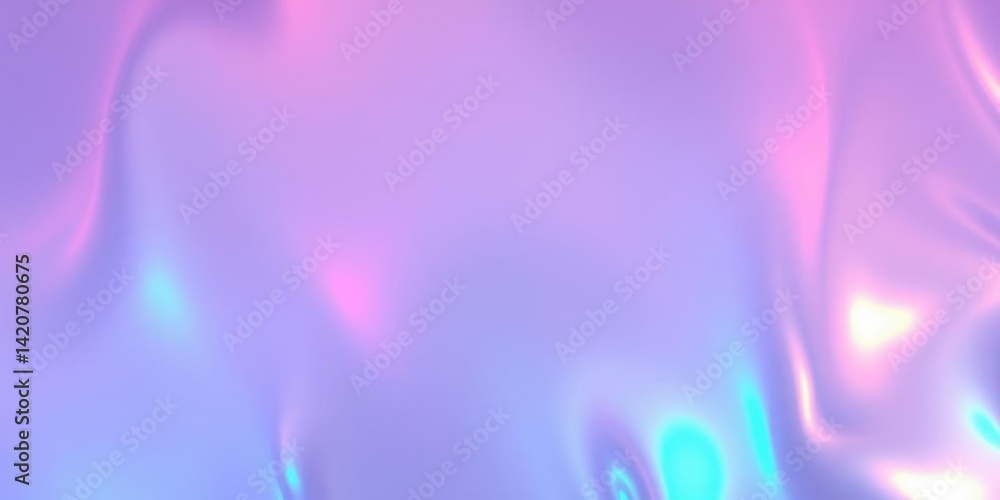 Abstract Holographic Background Iridescent Pastel Colors Fluid Design