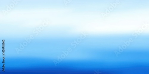 Obraz na płótnie Serene Blue Gradient Background Sky Ocean Water Abstract Texture w salonie