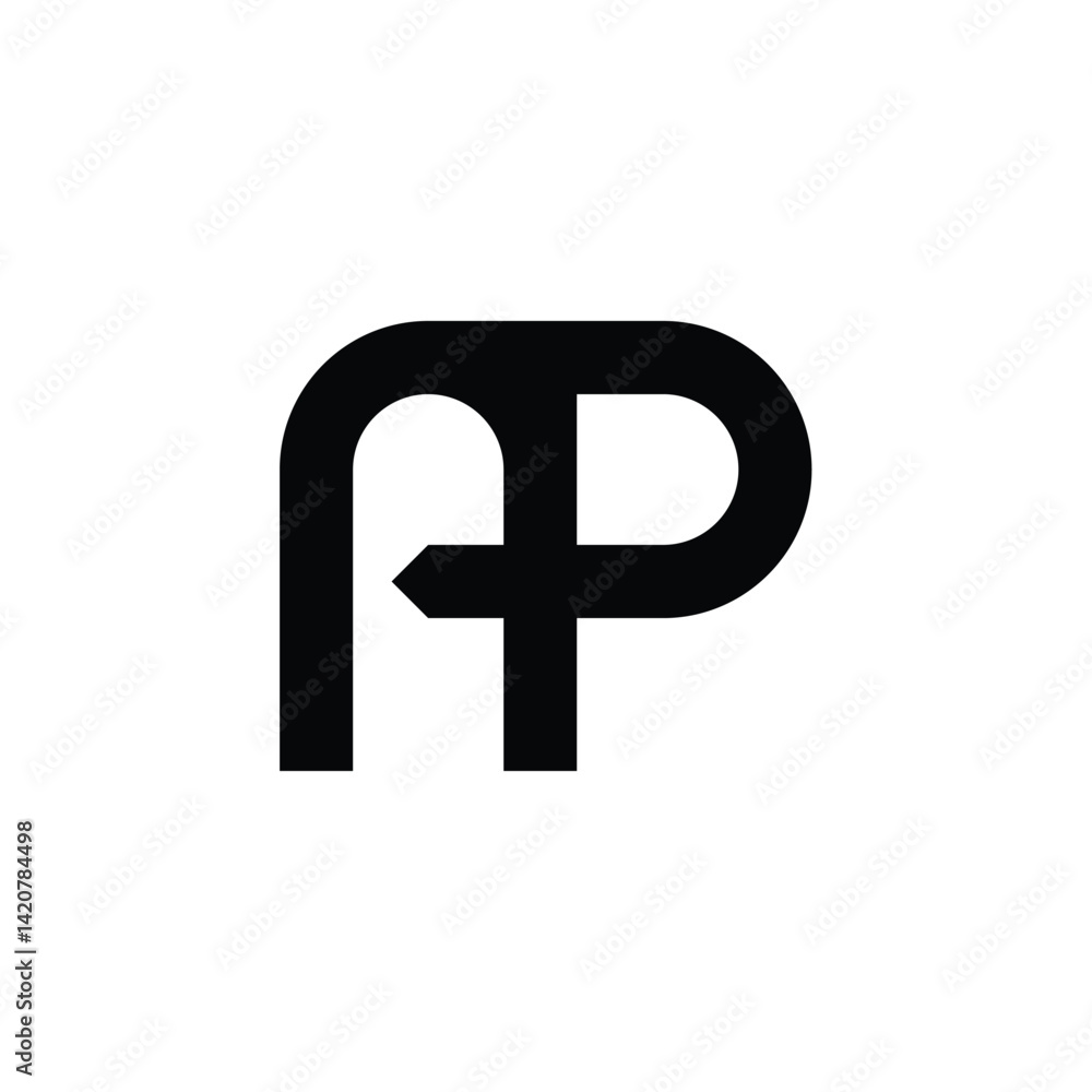 Obraz premium Creative and Elegance AP Letter Logo Design Concept 