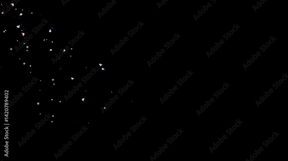 Flower petals falling motion graphics background, foreground Flower petals falling motion graphics background, foreground
