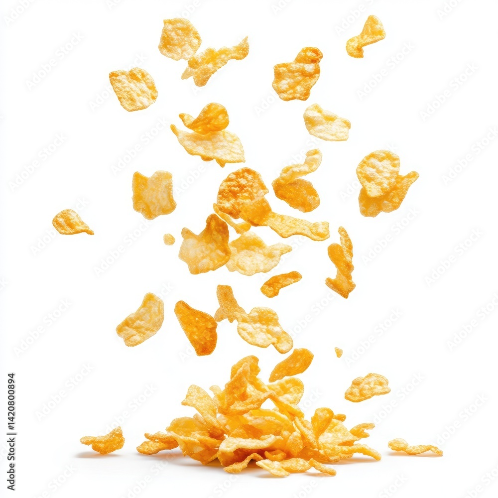 Cereal flakes in mid-air (1) Cereal flakes in mid-air (1)