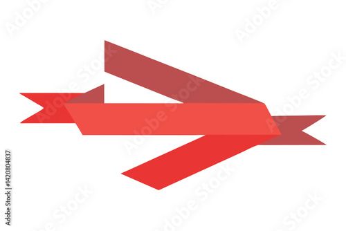 red and white arrows