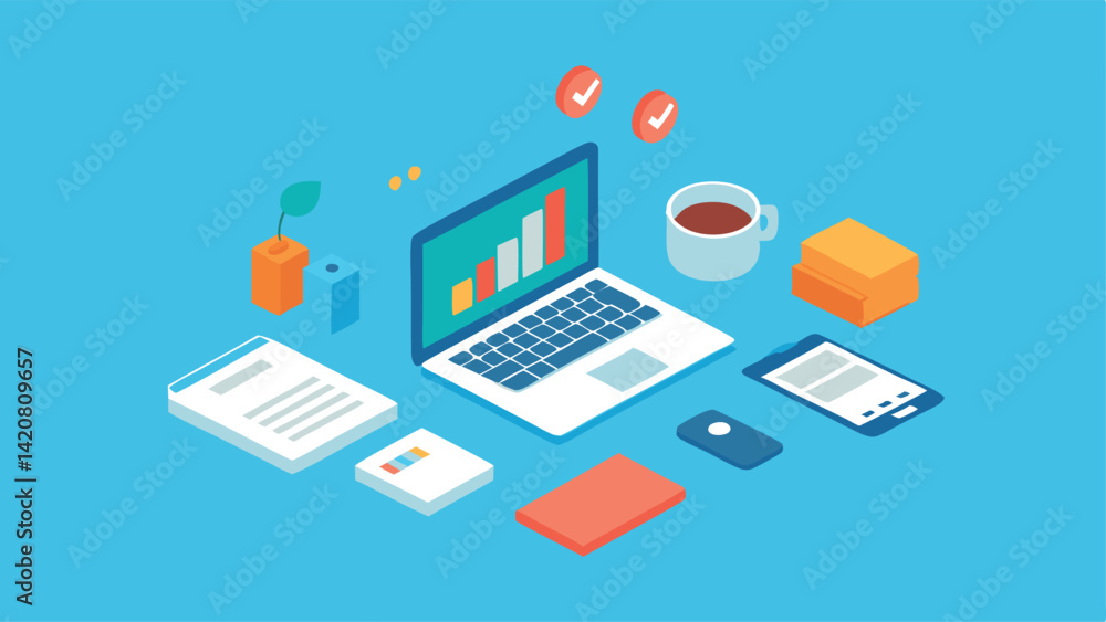 vector illustration of a flat design concept vector illustration of a flat design concept