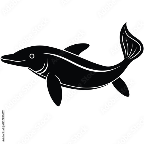 beluga sturgeon  vector