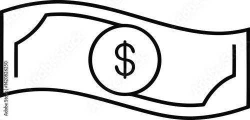 money line art vector icon.