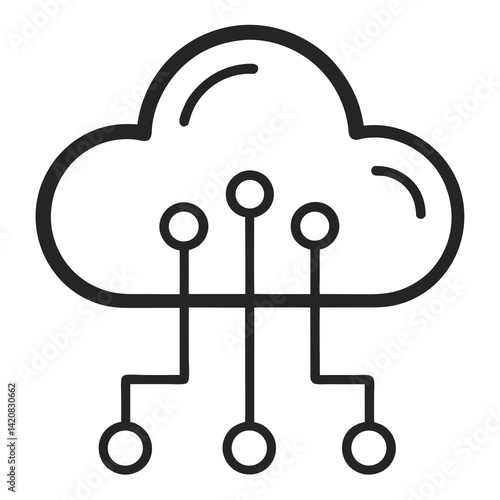 cloud computing concept illustration