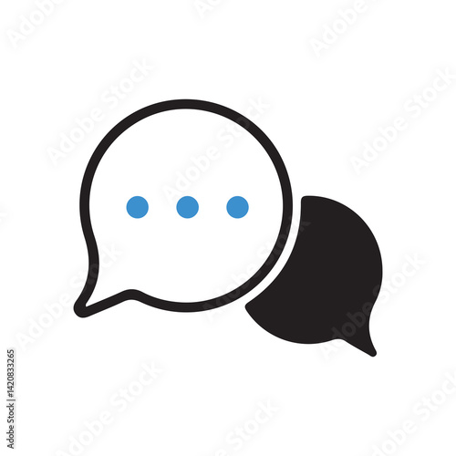 Chat icon vector isolated on background. Trendy message symbol. Online communication. Conversation, SMS, Notification, Group Chat. Chatting icon. vector illustration eps 10.